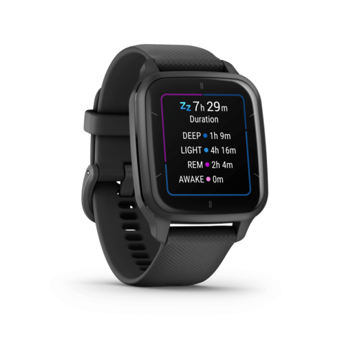 שעון ספורט חכם – Venu® Sq 2 music | 40mm - שחור & אפור כהה