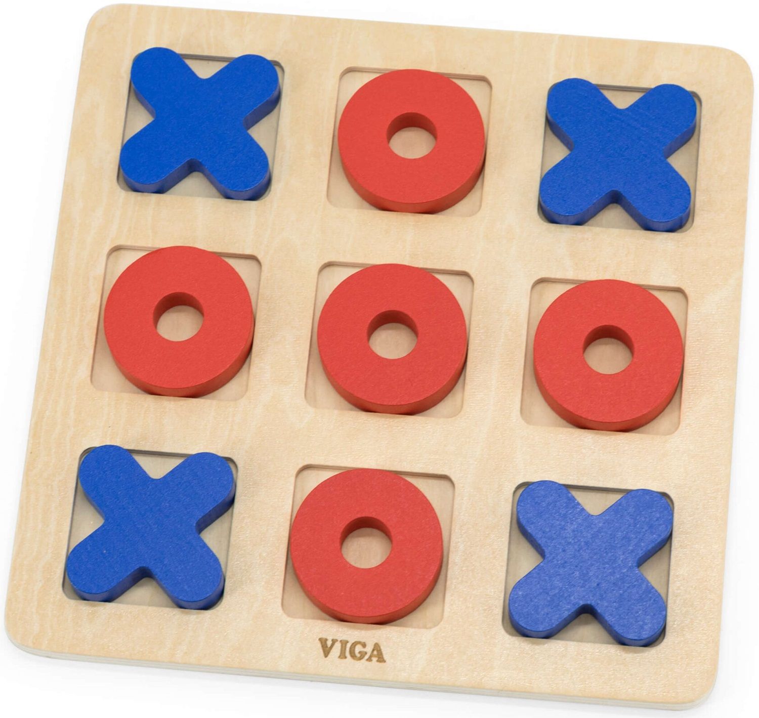 משחק איקס עיגול קלאסי מעץ - VIGA