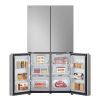 מקרר 4 דלתות מקפיא תחתון 665 ליטר LG GR-728S גימור נירוסטה מוברשת 