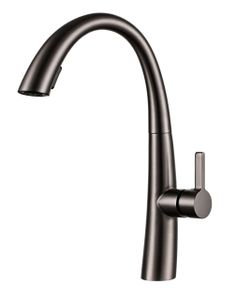 ברז מטבח נשלף WAVE אפור מטאלי AQUILA PREMIUM