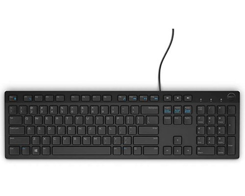 מקלדת אנגלית בלבד Dell Multimedia Keyboard-KB216 580-ADHK USB Keyboard Black 