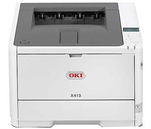מדפסת לייזר שחור לבן OKI X412DN 