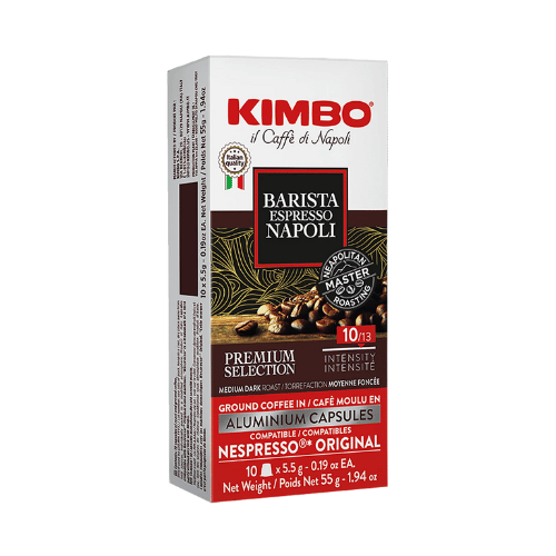 10 קפסולות קימבו לנספרסו Kimbo Barista Espresso Napoli