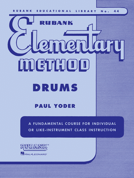 ספר ללימוד תופים Rubank Elementary Method - Drums