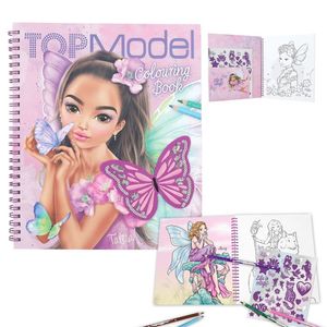טופ מודל חוברת צביעה פאייטים פיית האהבה TOP MODEL