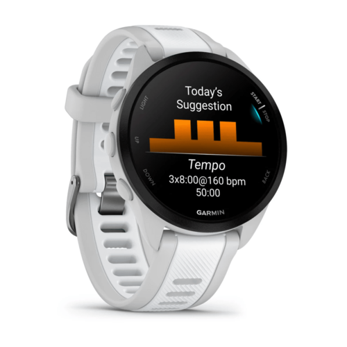 שעון ספורט חכם Forerunner 165 Music | 43mm - אפור & לבן