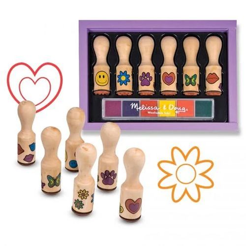 ערכת חותמות ידית מעץ מבית מליסה ודאג Melissa And Doug