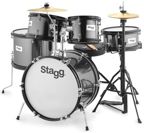 מערכת תופים לילדים דגם TIM JR 5/16B BK חברת Stagg	