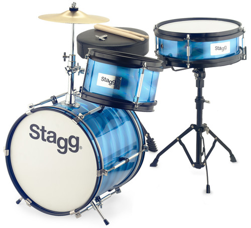 מערכת תופים לילדים דגם TIM JR 3/12B BL חברת Stagg	