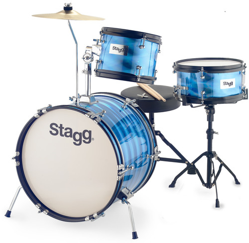 מערכת תופים לילדים דגם TIM JR 3/16B BL חברת Stagg	