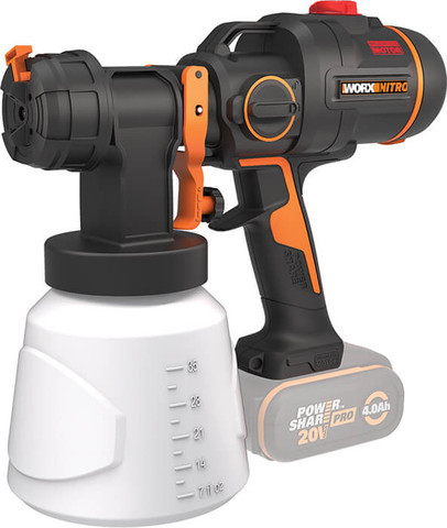 WORX אקדח ריסוס צבע 20V -גוף בלבד!