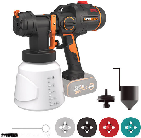 WORX אקדח ריסוס צבע 20V -גוף בלבד!