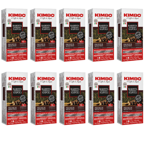 100 קפסולות קימבו לנספרסו Kimbo Barista Espresso Napoli
