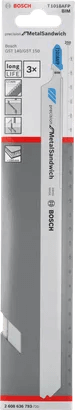 סט 3 יח' להב מסור אנכי PRO Metal Sandwich precise T1018AFP