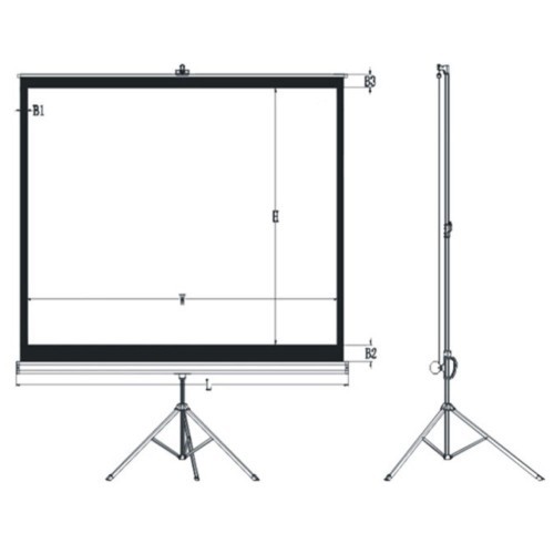 מסך הקרנה 84 כולל חצובה TPS8443 