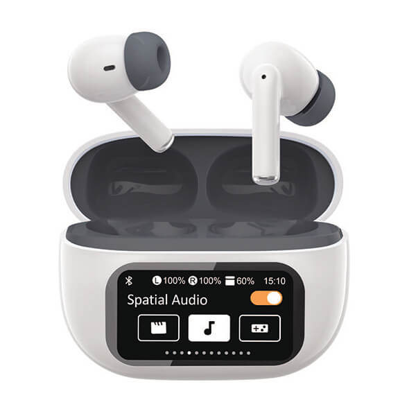 אוזניות בלוטוס TWS EarBuds F11 PiZZi עם מסך צבעוני - עברית