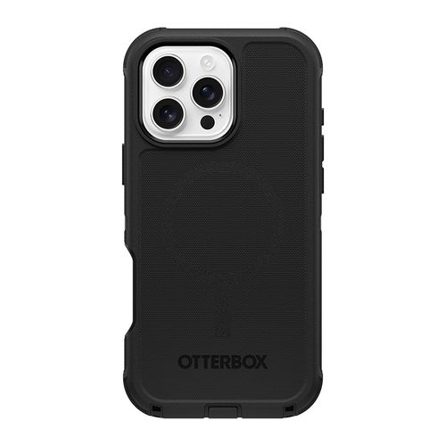 כיסוי לאייפון 16 פרו מקס תומך MagSafe שחור OtterBox Defender