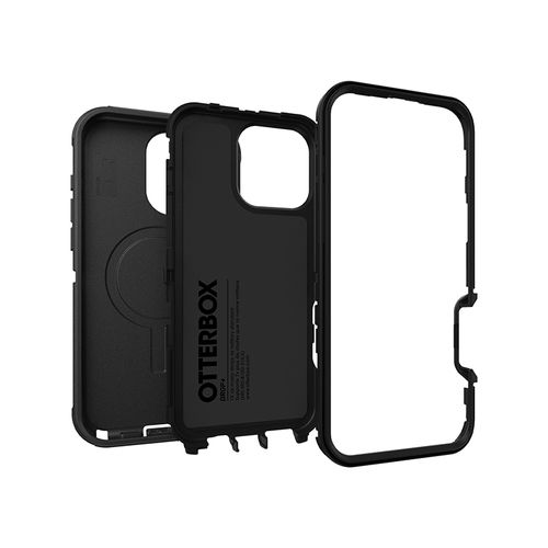 כיסוי לאייפון 16 פרו מקס תומך MagSafe שחור OtterBox Defender