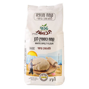 קמח כוסמין לבן מנופה 1 ק"ג תבואות