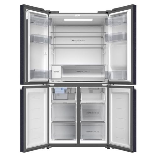 מקרר מפואר 4 דלתות 504 ליטר Haier HRF-5800BS אבן שחורה