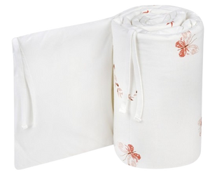 מגן ראש למיטת תינוק מבד 100% כותנה - פרפרים ורודים