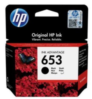 ראש דיו שחור HP 653