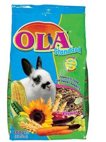 מזון לארנבים חברת OLA אריזת 800 גרם