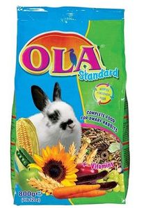 מזון לארנבים חברת OLA אריזת 800 גרם