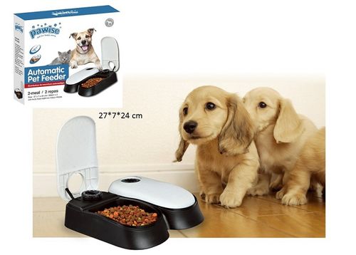 כלי אוכל אוטומטי זוגי מתאים לכלב קטן / זעיר / לחתול 