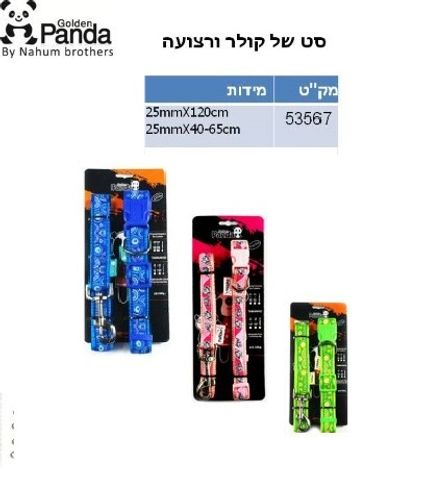 סט קולר+רצועה