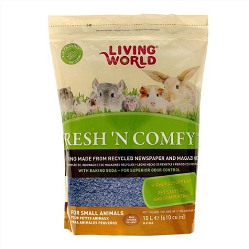מצע למכרסמים FRESH'N COMPY נייר דחוס מרופד ונעים - ניתן להשלכה באסלה אריזת 5 ליטר .