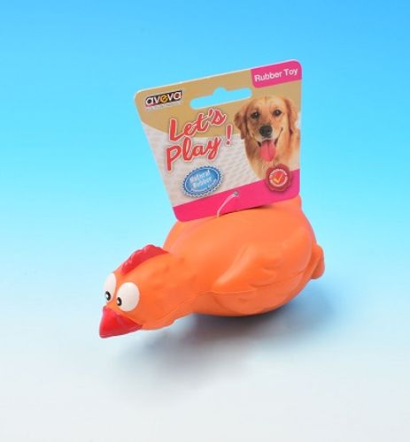 משחק תרנגולת גומי לכלב 1+1 חינם