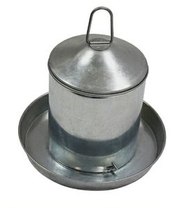 כלי מים מתכת  2 ליטר לעופות / מכרסמים