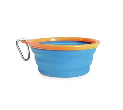 קערת סיליקון מתקפלת לאוכל או מים 750 מ