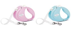 רצועה נמתחת לכלב FLEXI PUPPY אורך 2 מטר לגורים במשקל עד 12 ק"ג מוצר תוצרת גרמניה .