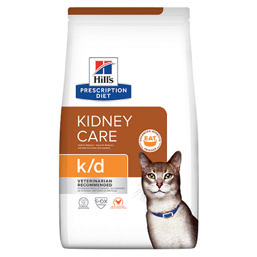 k/d | Hill's Prescription Diet קידני קייר לחתול, 3 ק