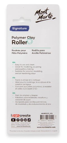 מערוך אקרילי שקוף לחימר פולימרי POLYMER CLAY ROLLER