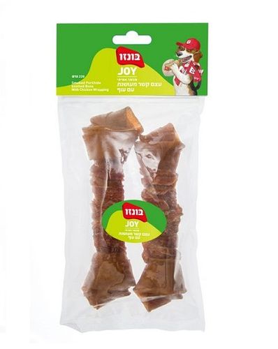 בונזו ג'וי זוג עצמות קשר מעושנות בציפוי עוף 