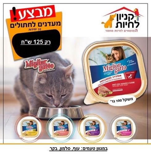 32 * יחידות מעדני מיגליאור  ב 125 ש