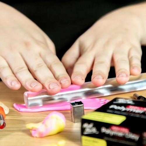מערוך אקרילי שקוף לחימר פולימרי POLYMER CLAY ROLLER