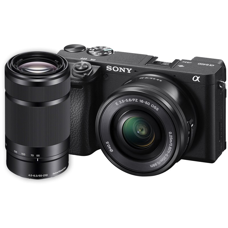 מצלמה חסרת מראה סוני Sony Alpha a6400 + 16-50 + 55-210 mm - קיט