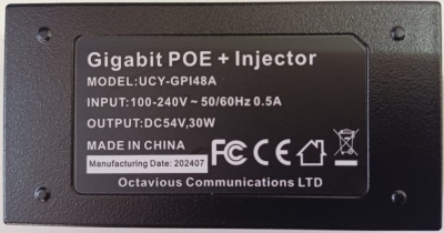 מתאם UCY 1GB PoE Injector 48v  Ucy-gpi48a