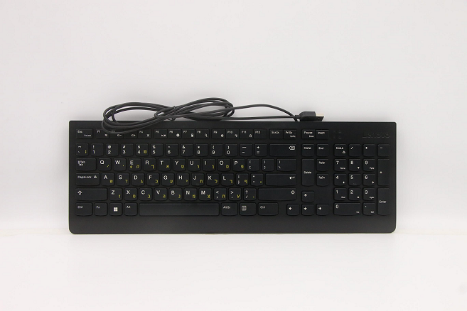 מקלדת חוטית Lenovo 5D50U84451 USB Wired Keyboard