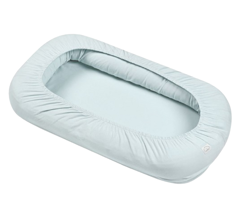 עריסת קן בייבי נסט לתינוק חלק ג’רזי -  תכלת mountain