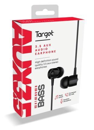 אוזניות חוטיות סיליקון Target 3.5