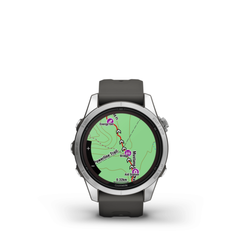 שעון ספורט fēnix® 7S Pro – Solar Edition | 42mm - אפור & כסוף