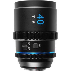 עדשה אנמורפית אוטופוקוס Sirui 40mm T1.8 1.33x S35 Autofocus Anamorphic (Sony E, Blue Flares)
