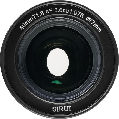 עדשה אנמורפית אוטופוקוס Sirui 40mm T1.8 1.33x S35 Autofocus Anamorphic (Fuji X, Blue Flares)