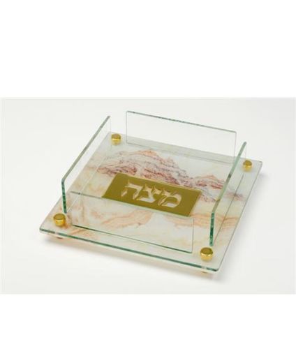 צלחת למצות עשוייה מאקריליק