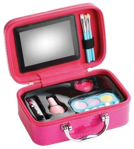 טאץ' אפ Touch Up: סט איפור 6 אביזרים (בטוח לשימוש) בתיק נסיעות ורוד נוצץ Dreamy